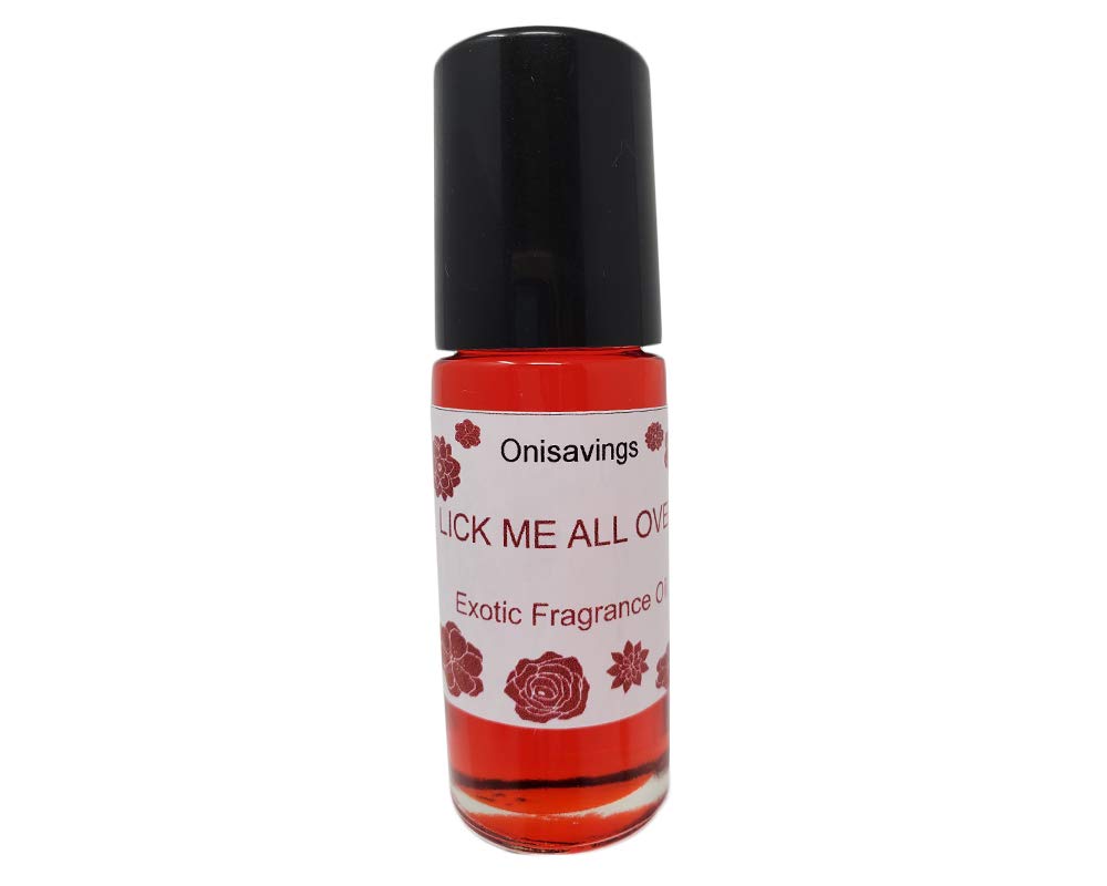 Lick Me All Over Body Oil Scented Fragrance In a 1 oz Glass Roll