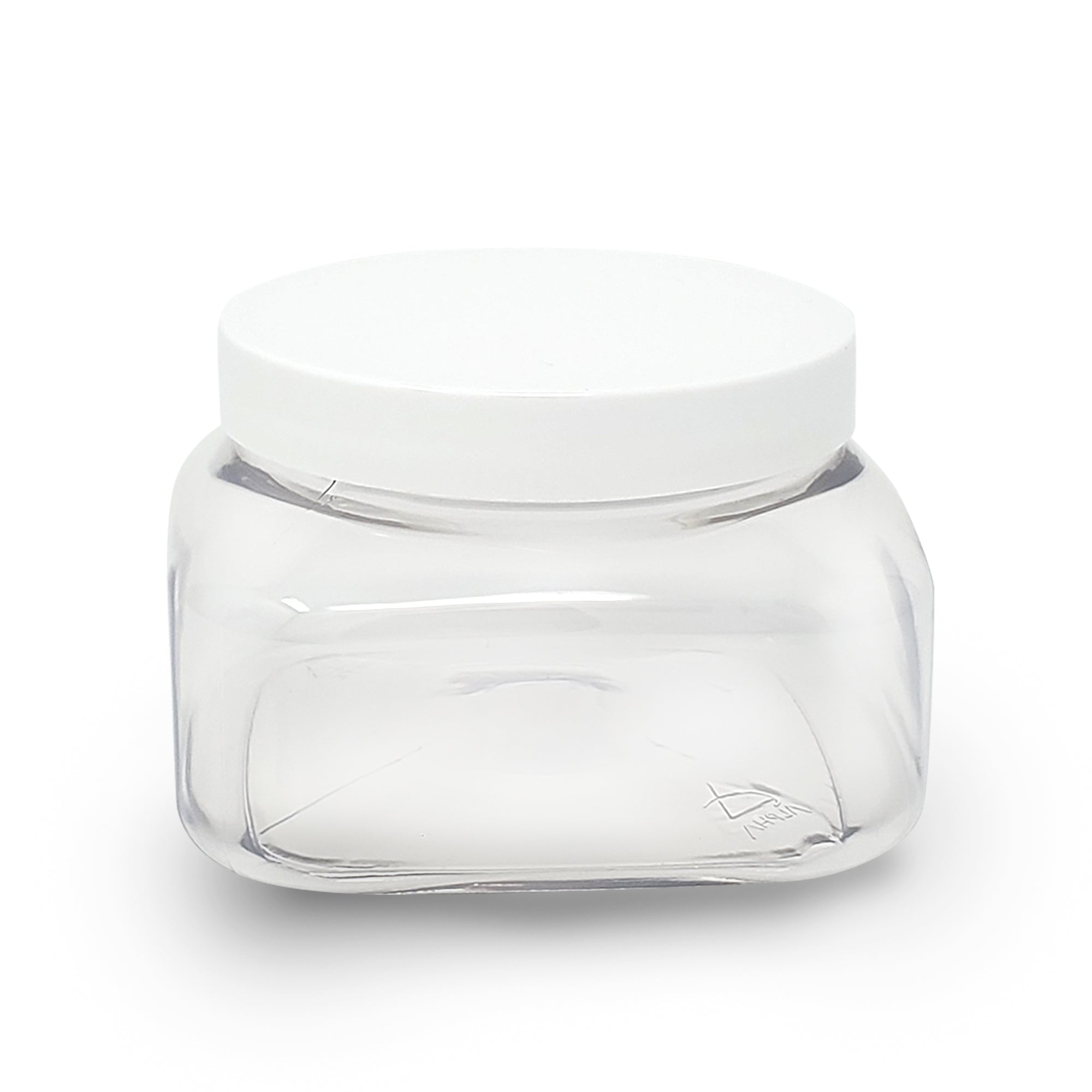 8 Oz Clear Plastic Container With Clear or White Lid 