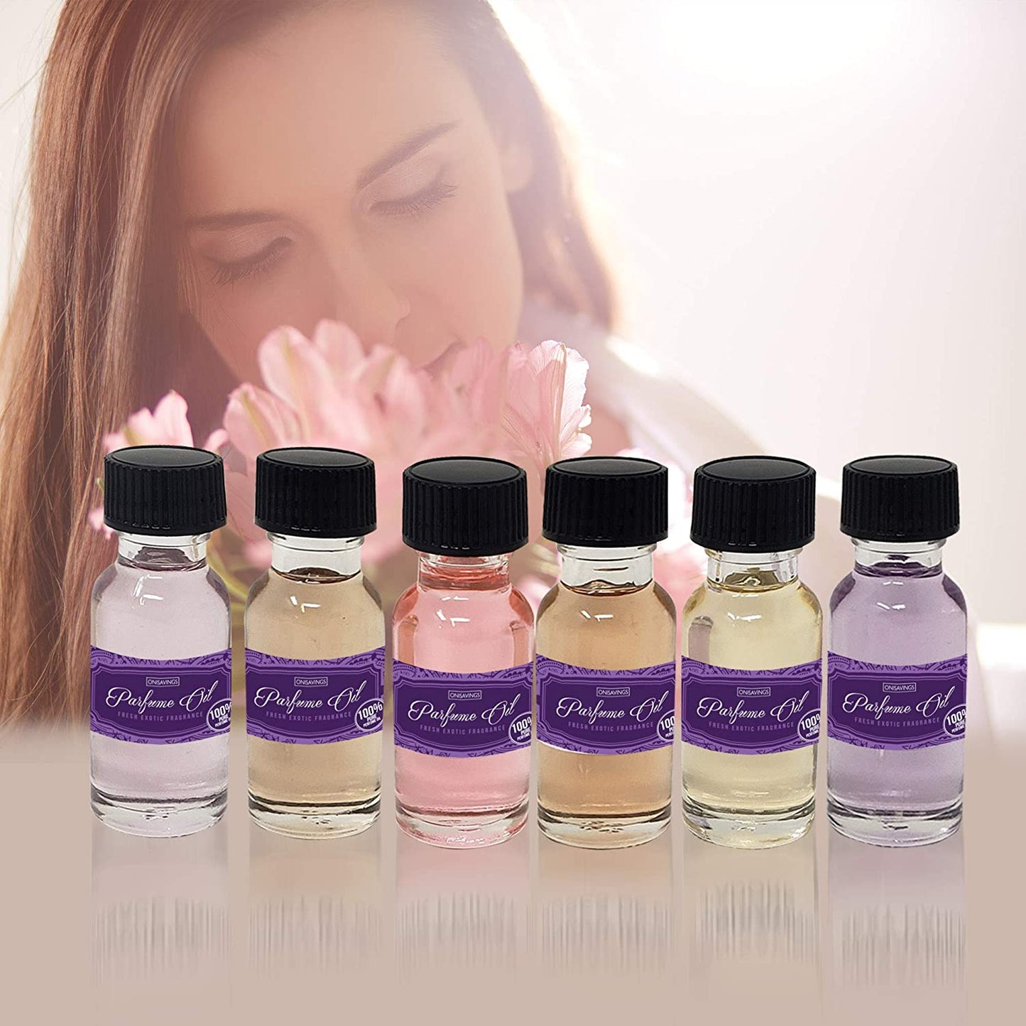 Fragrance Oils Scented Body Oil Gifted Set Boxed Deep Moisturizing Perfect for Couples Massage and Stiff Muscle Relief (For Women)